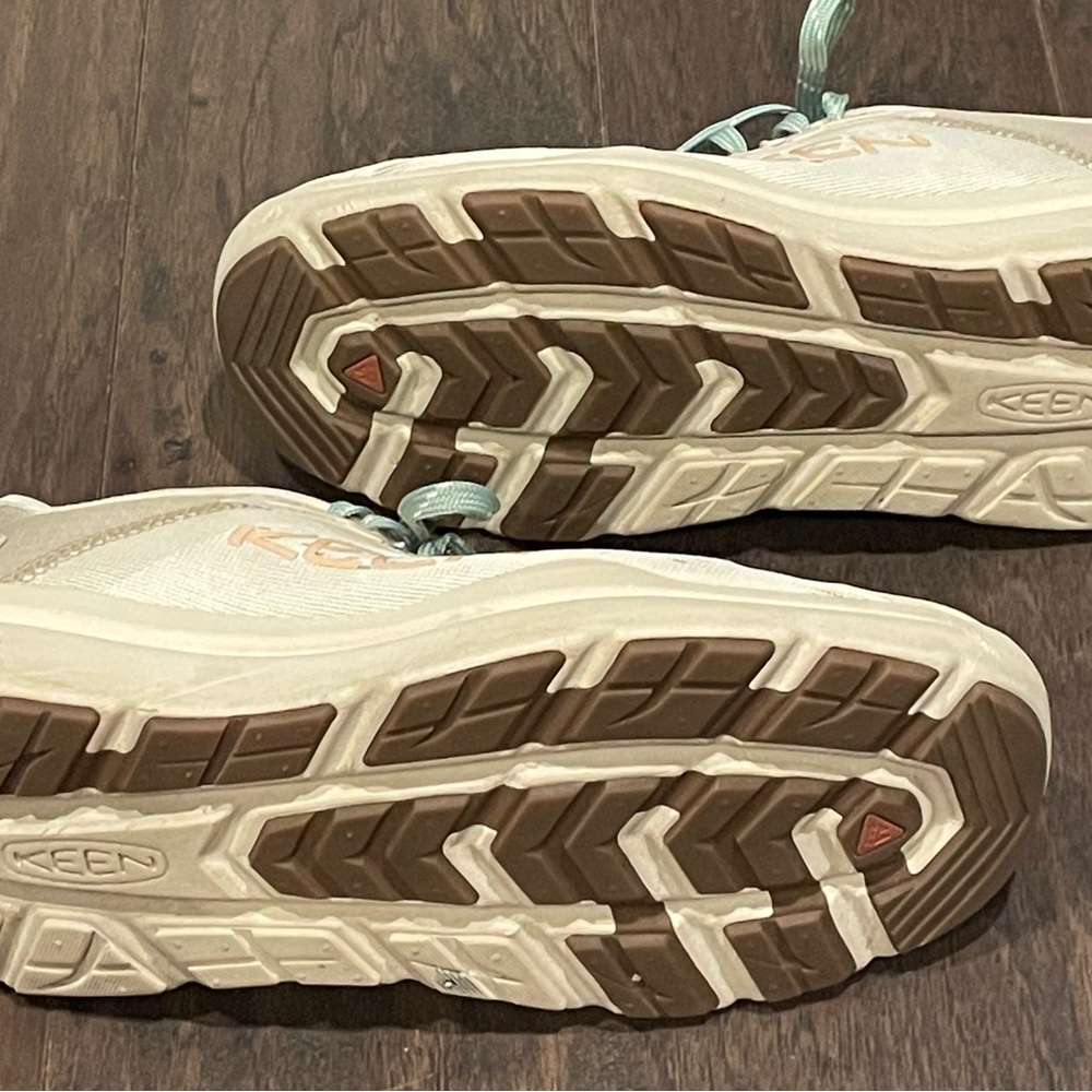 Women's KEEN WK450 walking shoes Birch/Peach Parfait 8 - Picture 2 of 7